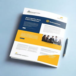 Create a professional and visually appealing cover page for a report