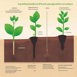 A detailed illustration showing the optimization of fertilizer use for Kenaf plants in BRIS soil