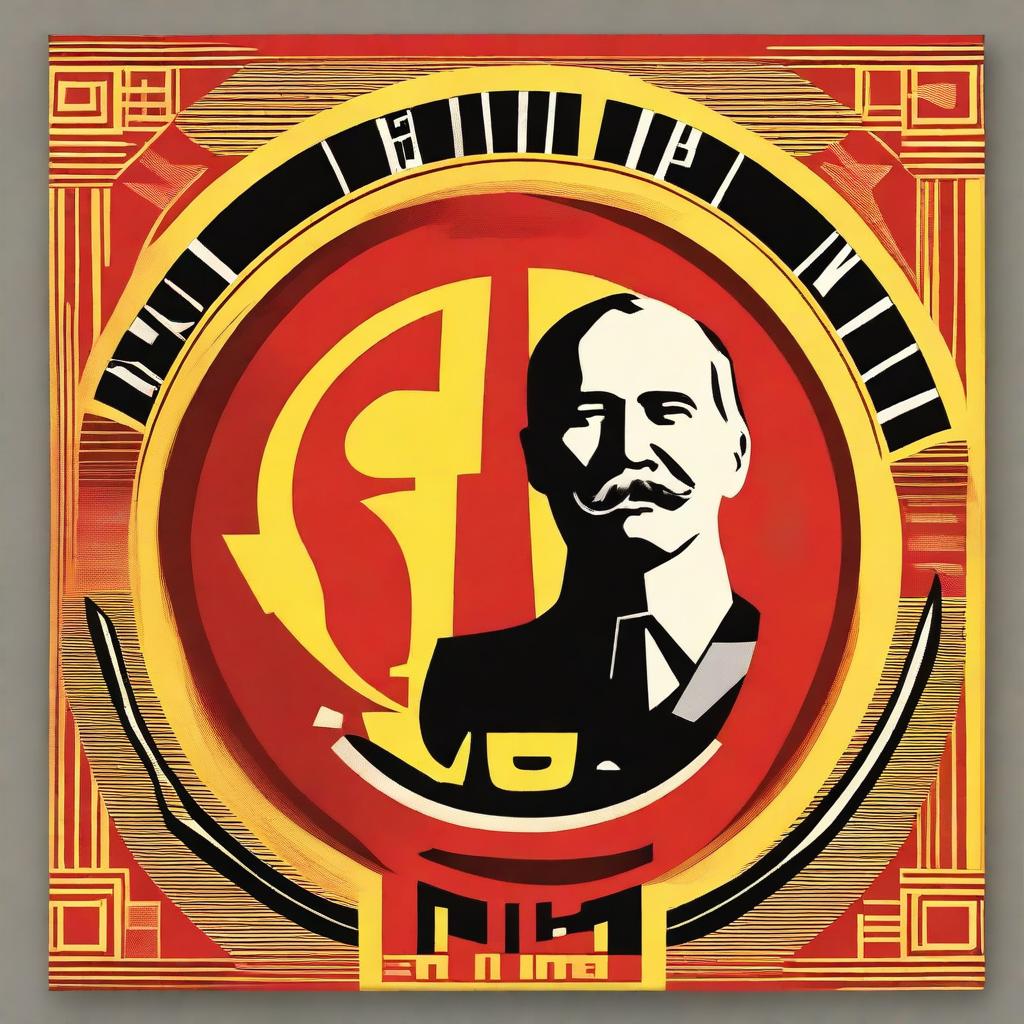 A poster in the style of USSR propaganda with the motto «все на pi!»