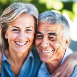 A beautiful mature woman and a young man sharing a moment together