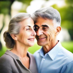 A beautiful mature woman and a young man sharing a moment together