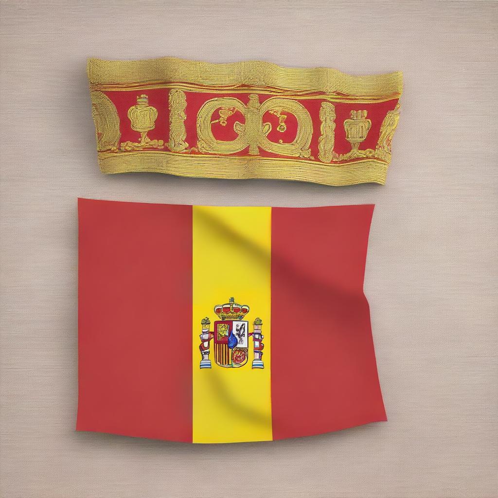 A high-resolution image of the flag of Spain