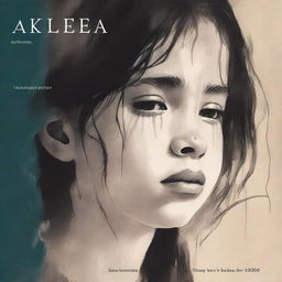 A book cover featuring a young girl with tears streaming down her face