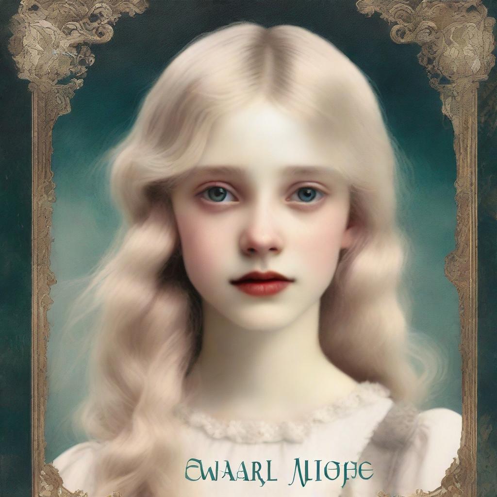 A book cover featuring a blonde girl in her late teens with brown colored eyes, crying