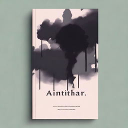 Create a book cover for a poetry book titled 'Aintihar', which translates to 'suicide'