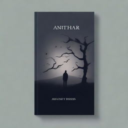 Create a book cover for a poetry book titled 'Aintihar', which translates to 'suicide'