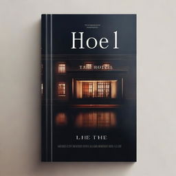 Create a book cover for a thriller novel titled 'The Hotel'