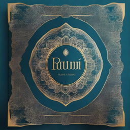 Create a book cover design for Rumi’s Masnavi Sharif