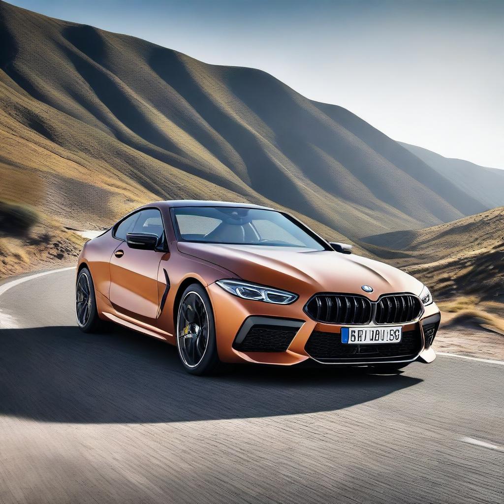 A high-resolution image of a BMW M8 Competition sports car