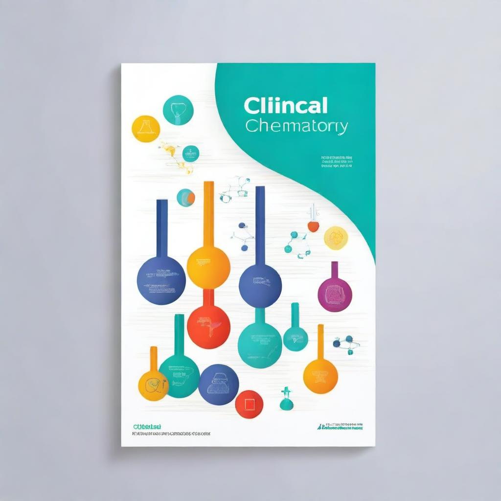 Create a book cover for a clinical chemistry textbook