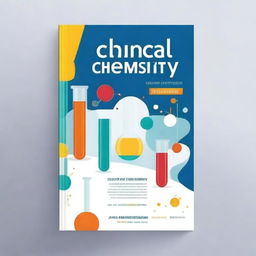 Create a book cover for a textbook titled 'CLINICAL CHEMISTRY'