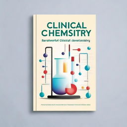 Create a book cover for a textbook titled 'CLINICAL CHEMISTRY'