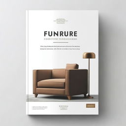 Create a cover page for a furniture catalogue book