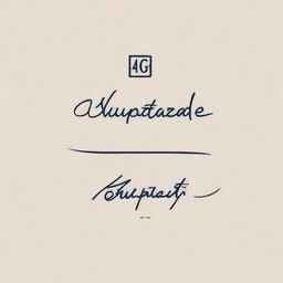 An elegant and professional signature based on the words 'G.Kupatadze'. The signature should flow smoothly and have a distinct style.