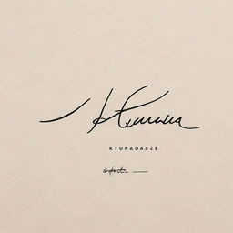 An elegant and professional signature based on the words 'G.Kupatadze'. The signature should flow smoothly and have a distinct style.