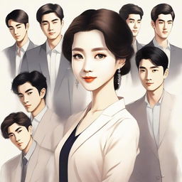 A beautiful young woman named Gu Youran, a university economics student from a textile worker's family, is surrounded by six handsome men of different backgrounds and personalities