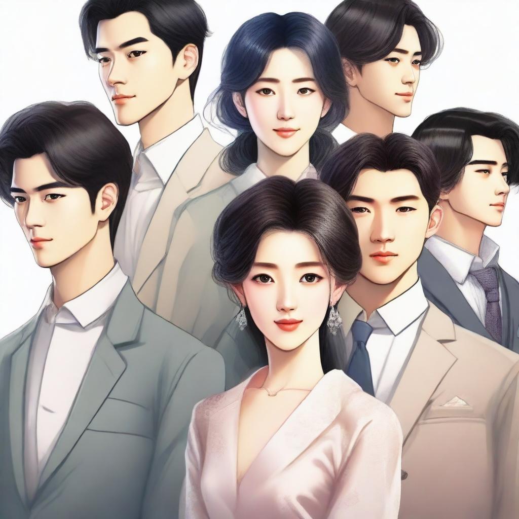 A beautiful young woman named Gu Youran, a university economics student from a textile worker's family, is surrounded by six handsome men of different backgrounds and personalities