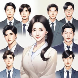 A beautiful young woman named Gu Youran, a university economics student from a textile worker's family, is surrounded by six handsome men of different backgrounds and personalities