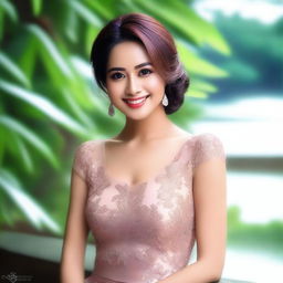 Create an image of Indonesian actress Aura Kasih