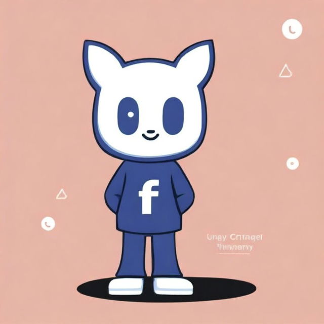 Create an image for a Facebook account featuring a character named Inuy