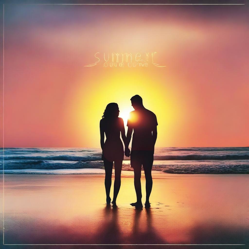 Create an album cover titled 'Summer Love'