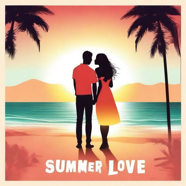 Create an album cover titled 'Summer Love'