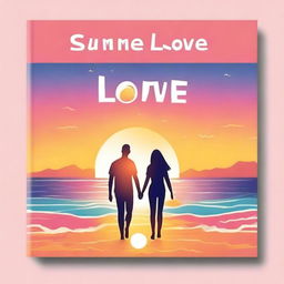 Create a vibrant cover image titled 'Summer Love'