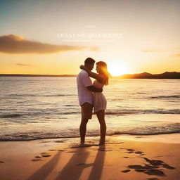 Create a cover image titled 'Summer Love' featuring sunrise vibes