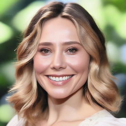 A detailed, high-resolution portrait of Elizabeth Olsen