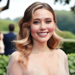 A detailed, high-resolution portrait of Elizabeth Olsen