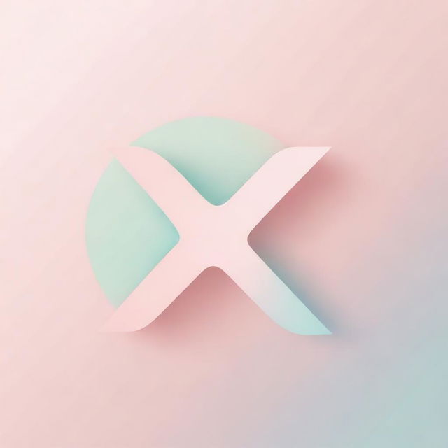 A simple and abstract image with the letters 'xx' prominently displayed in the center