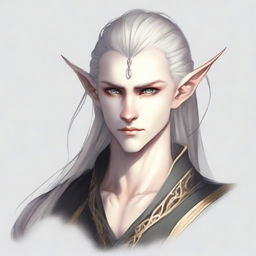 Nekonin is a 25-year-old male elf with a slender yet strong build