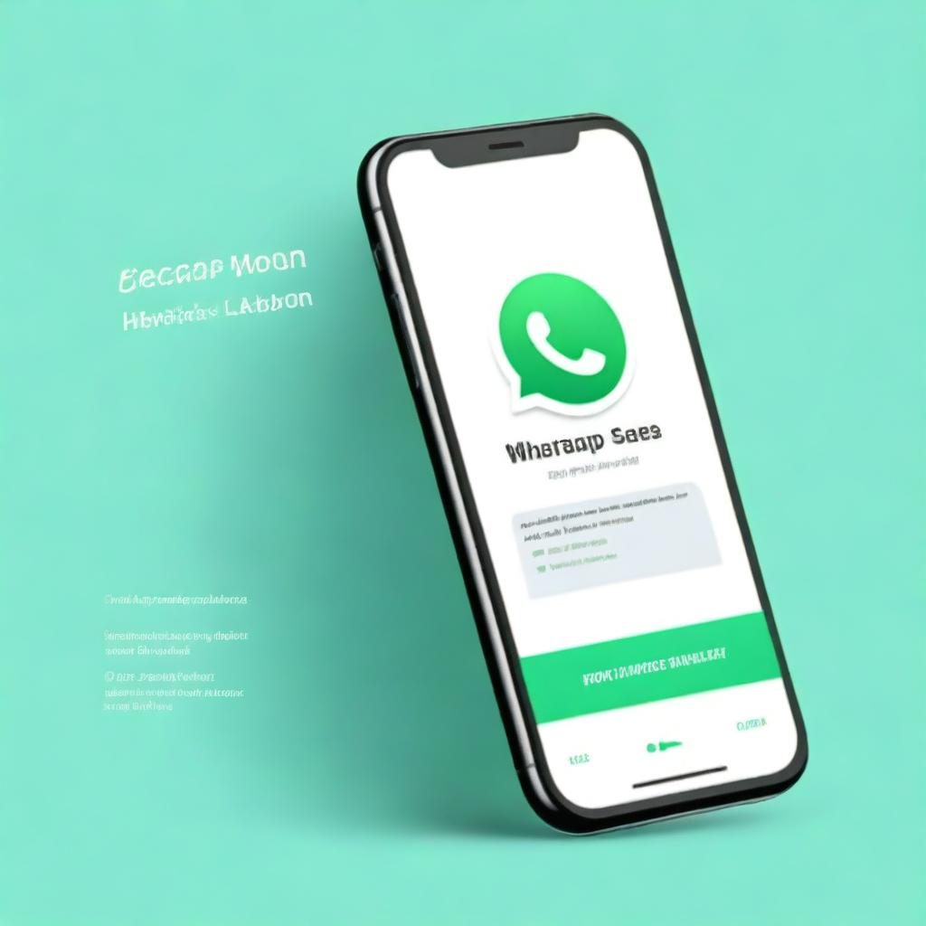Create an attractive cover for a WhatsApp sales guide