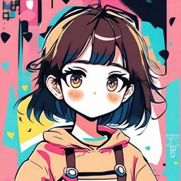 Create a quirky and fun anime-style Instagram profile picture