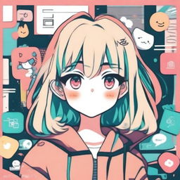 Create a quirky and fun anime-style Instagram profile picture