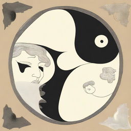 An artistic representation of masculinity and sexuality in the context of Yin and Yang and Taoism