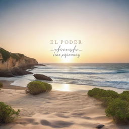 A serene and calming image depicting the phrase 'EL PODER DE LA PACIENCIA' which translates to 'The Power of Patience'