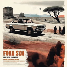 Create a visually striking film poster for the series 'Fora di Strada'