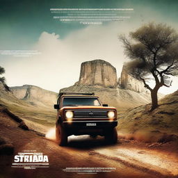 Create a visually striking film poster for the series 'Fora di Strada'