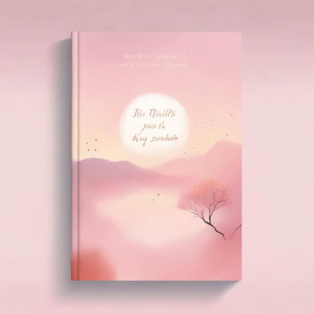 A serene and inspiring book cover featuring a tranquil landscape at dawn