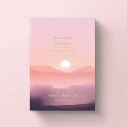 A serene and inspiring book cover featuring a tranquil landscape at dawn