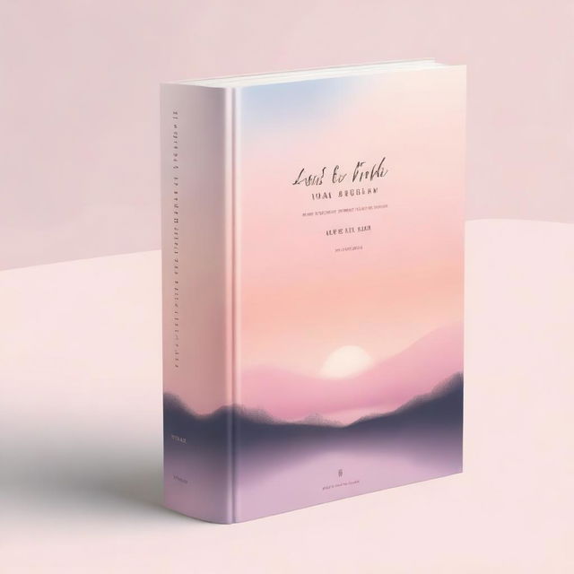 A serene and inspiring book cover featuring a tranquil landscape at dawn