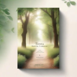 A book cover featuring a serene image of a tranquil path surrounded by nature, symbolizing a walk with God