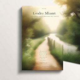 A book cover featuring a serene image of a tranquil path surrounded by nature, symbolizing a walk with God