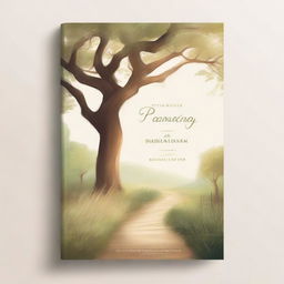 A book cover featuring a serene image of a tranquil path surrounded by nature, symbolizing a walk with God