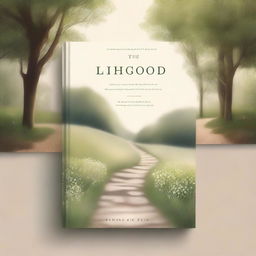 A book cover featuring a serene image of a tranquil path surrounded by nature, symbolizing a walk with God