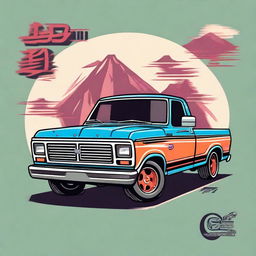 Create an image of a 1982 Ford F100 truck styled after Kaido