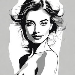 Create a stylized, sexy portrait based on the provided picture of a friend