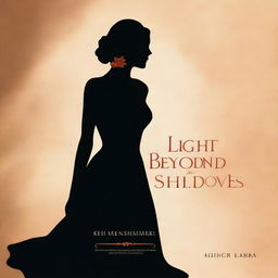 A book cover titled 'Light Beyond the Shadows' featuring the shadow of a woman