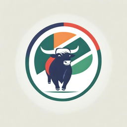 Logo of Volumebulls Stock Market Trading Academy, decked with Indian Tricolour to commemorate Republic day. Include symbolic elements of stock, investor, and academy with a heartfelt message at the bottom.